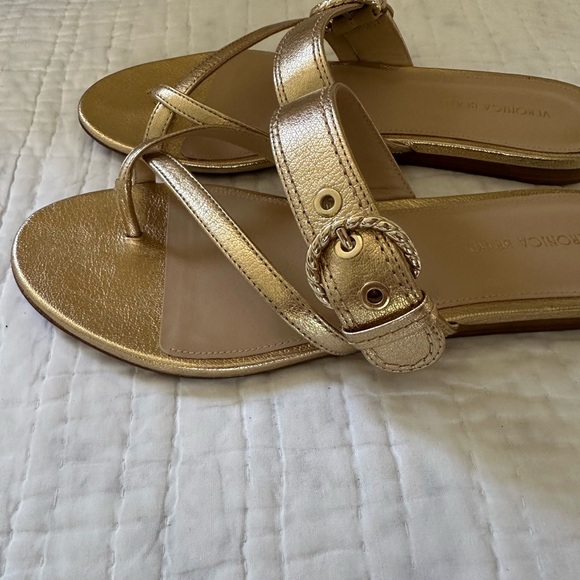 Veronica Beard Gold sandals - Picture 7 of 8